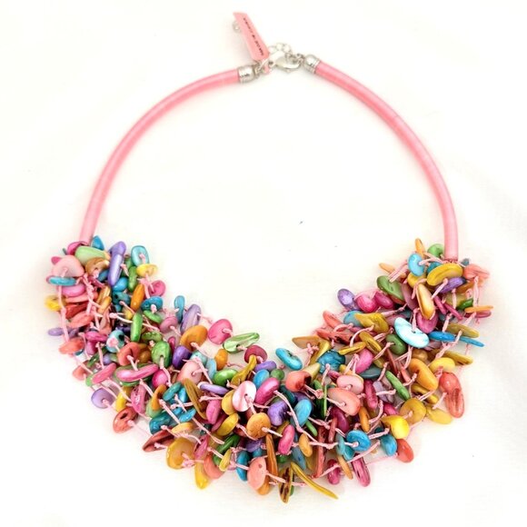 Mother of Pearl Knotted Necklace w/Lobster Closure - NWT - Picture 4 of 6